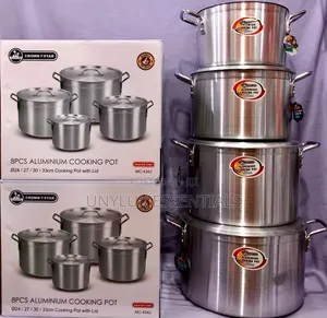 Crownstar 8pcs Aluminum Pot Set ( 24, 27, 30, 33cm)