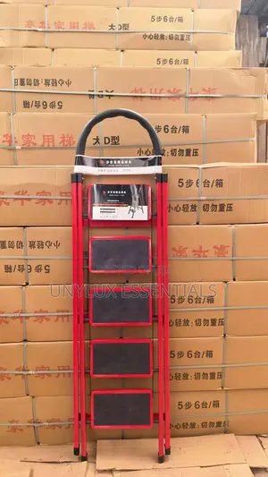 Red Colour Foldable Ladders 6,5,4 Steps