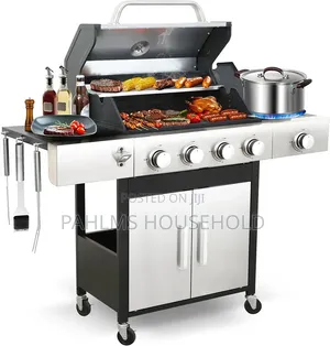 Teera 4-Burner Outdoor Gas BBQ- Grill With Side Burners