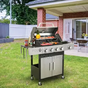 Teera 4-Burner Outdoor Gas BBQ- Grill With Side Burners