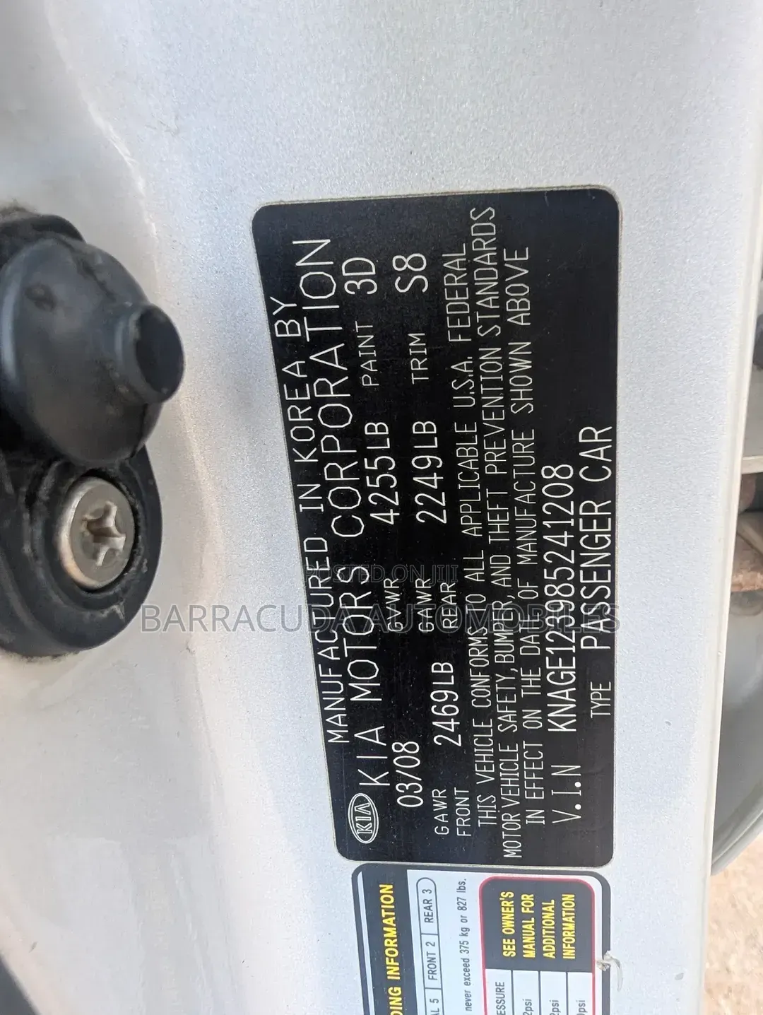 Kia Optima 2008 Silver