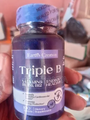 Earth's Creation Triple B(Vitamin B1, B6, B12) X100 Tabs