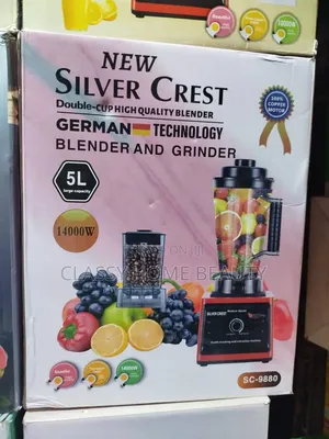 New Silver Crest 14000W Double-Cup High Quality Blender and Grinder