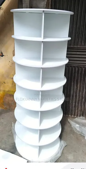 7 Layers Rotating Shoe Rack 7-Tier Wood, Holds 32 Pairs of Shoes 360°