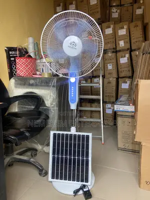 A.M Royal Solar Powered Standing Fan – Brand New
