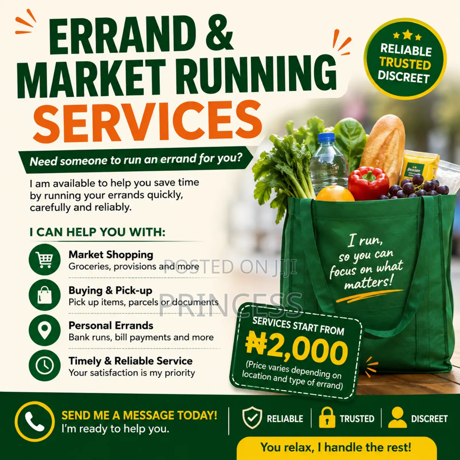 Errands and Markets Running Services