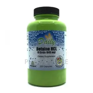 Betaine HCL 648 Mg 200 Capsules