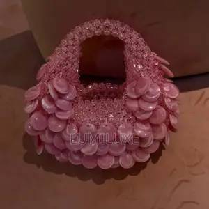 Semi Circle Beaded Bag