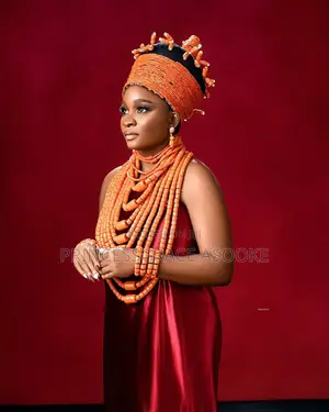 Edo Bridal Beads and Okuku Cap for Sell / Fairly Used