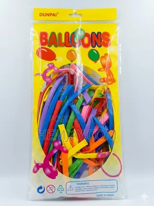 (100pcs) Multicolor Long Modelling Balloon Used for Making Shapes...