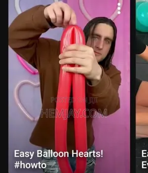(100pcs) Multicolor Long Modelling Balloon Used for Making Shapes...