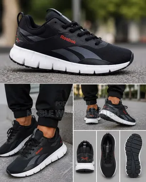 Reebok Black/White Sneakers MAT 7j