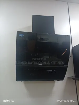 Revita 60cm Black Glass Kitchen Chimney Hood – Stylish & Powerful