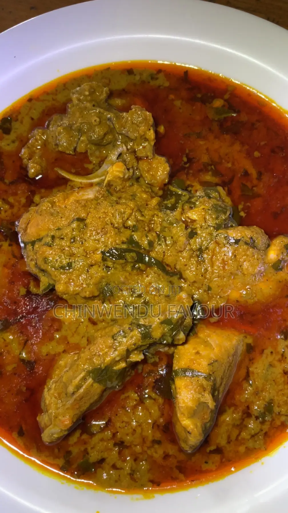 Banga Stew and Chicken.