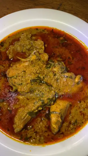 Banga Stew and Chicken.
