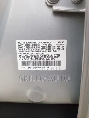 Honda Pilot 2012 Silver
