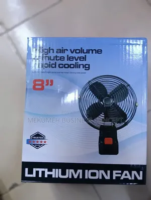 Lithium Ion Rechargeable Fan With Double Battery