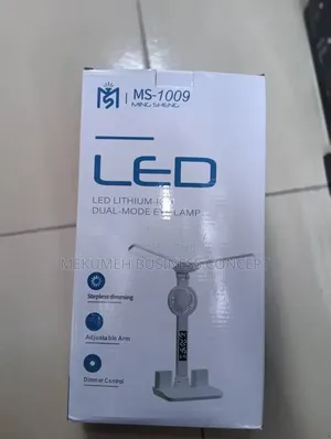 Led Desk Lamp Rechargeable Fan With Adjustable Arm