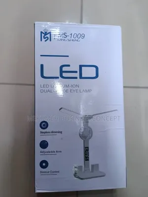 Led Desk Lamp Rechargeable Fan With Adjustable Arm