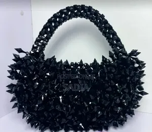Beautiful Handmade Unique Half Moon Spiky Beaded Bags