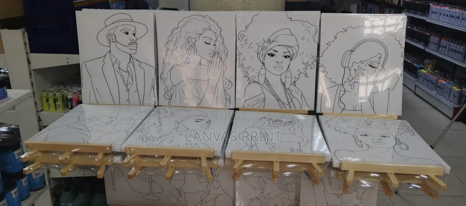 Pre Drawn Canvas Set