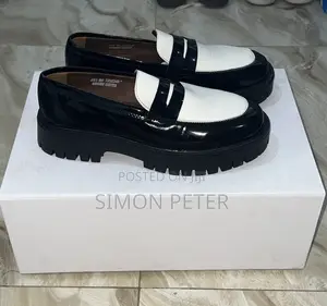 Black and White Loafers
