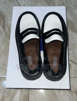 Black and White Loafers
