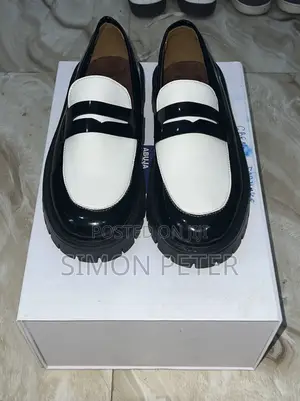 Black and White Loafers
