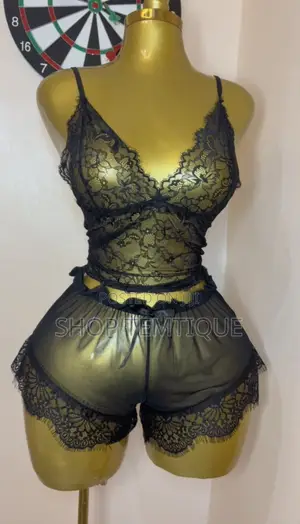Three Piece Lingerie Lace Robe