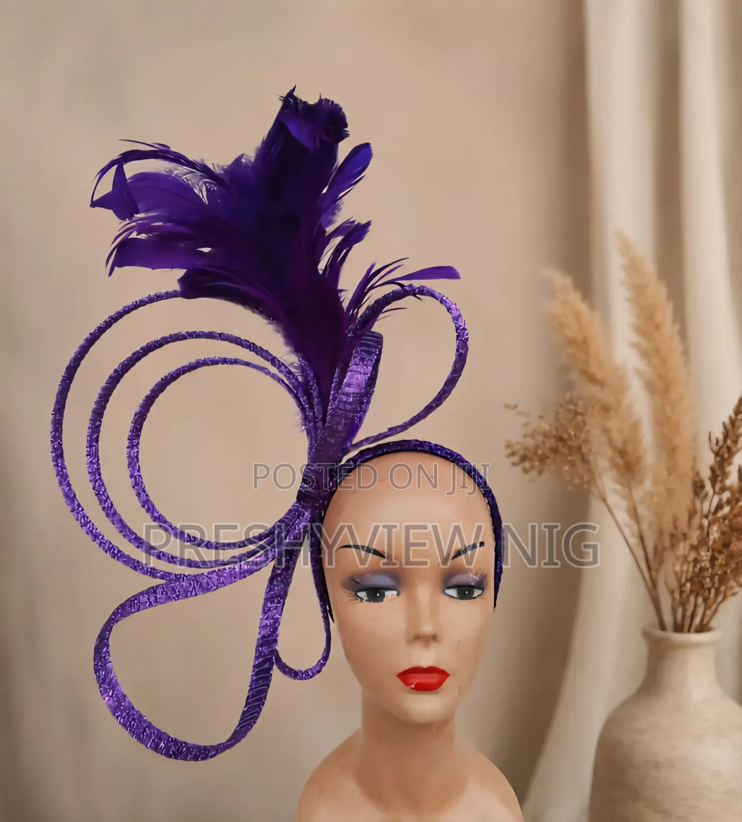 Purple Ring Fascinator