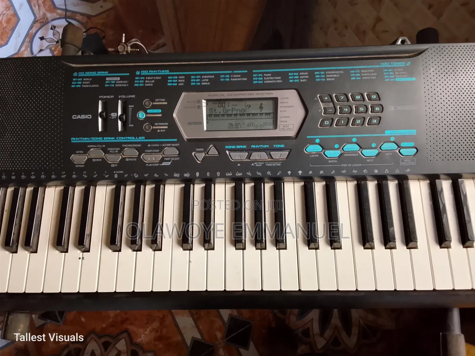 Casio Keyboard CTK-2100, With Stand and DC Stabliner