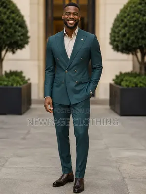 Get a Green Light in Our Double-Breasted Blazer Now