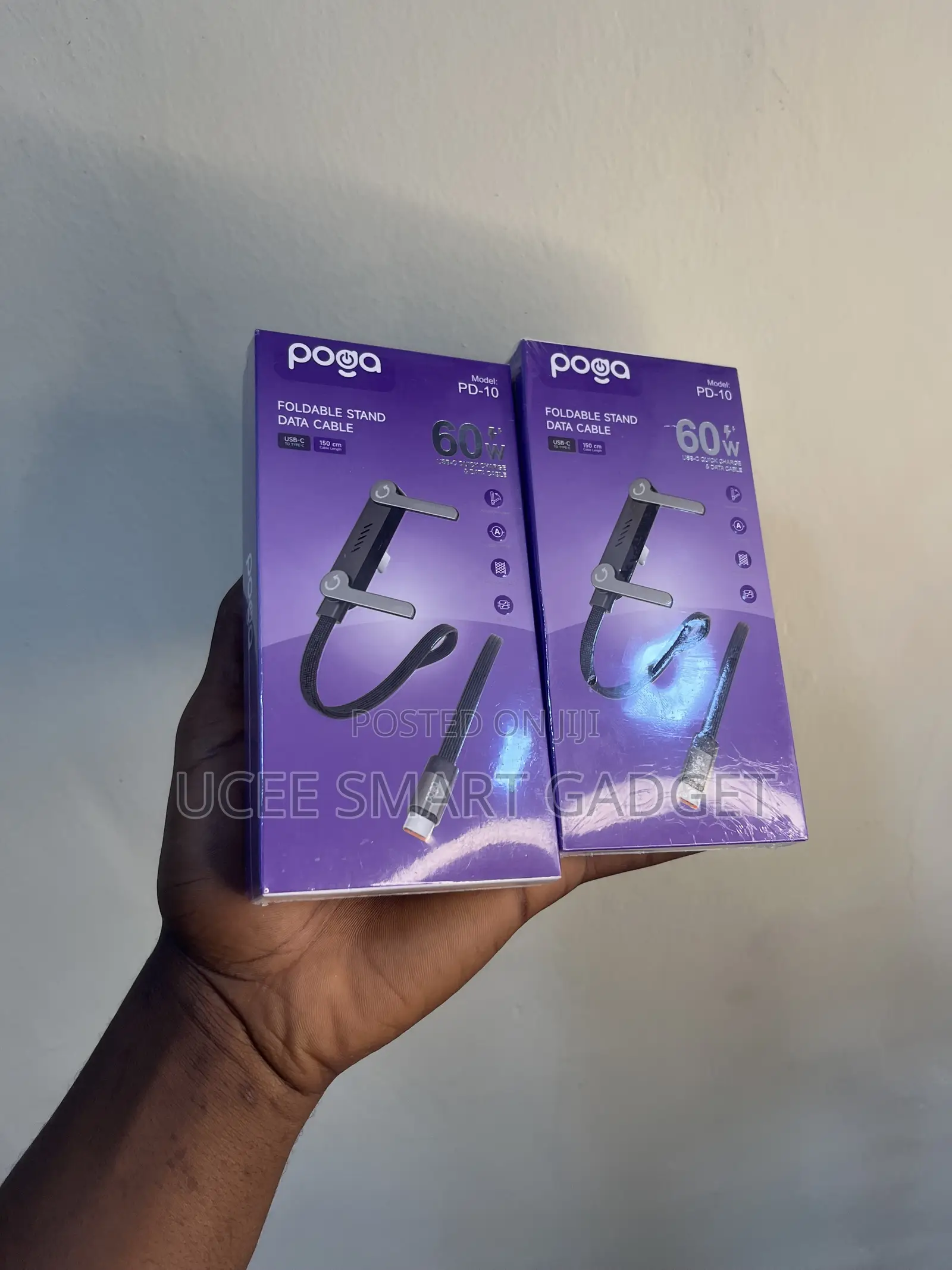 Poga Foldable Stand Data Cable 65w