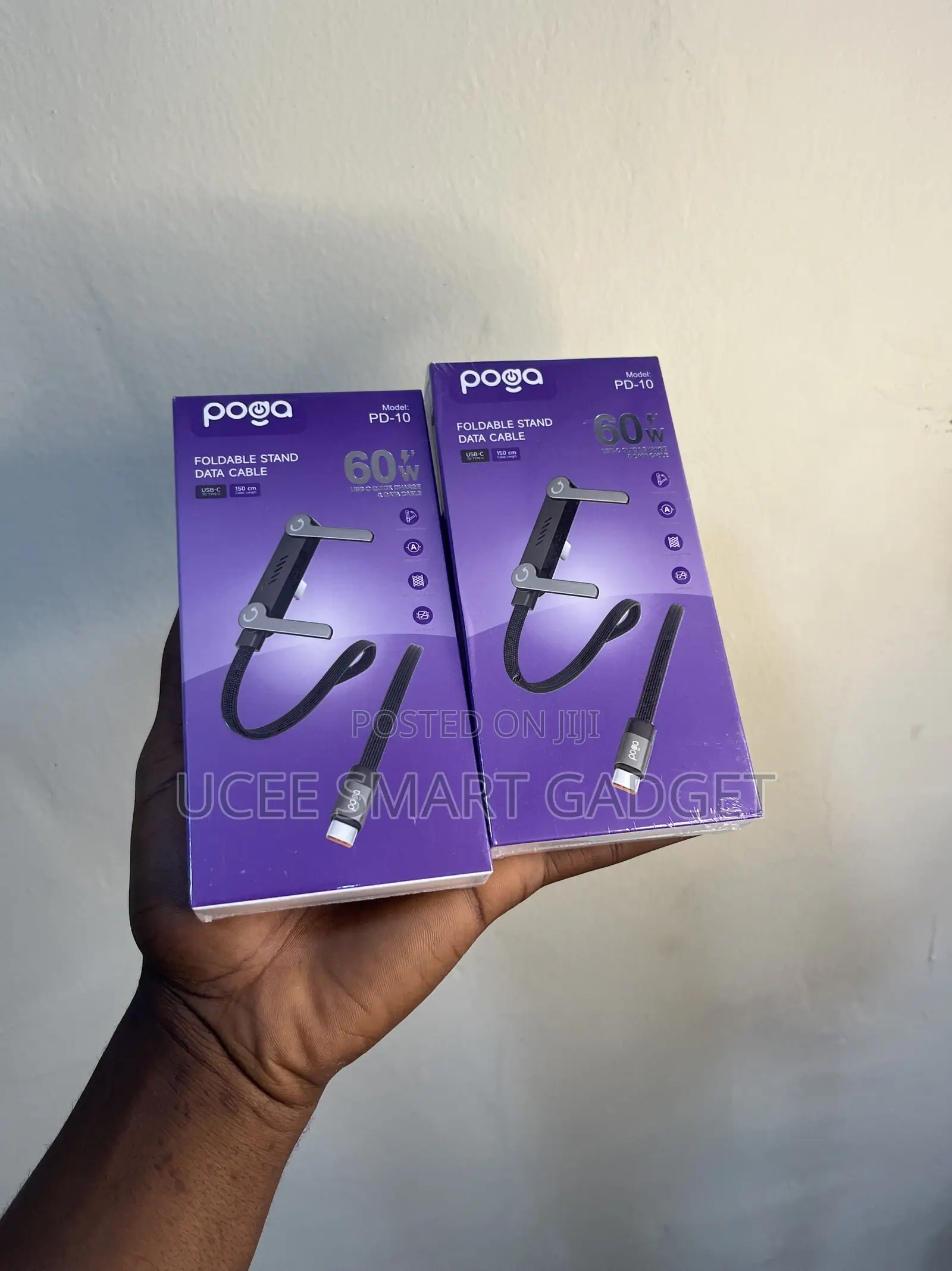 Poga Foldable Stand Data Cable 65w