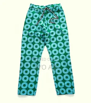 Wide Leg Ankara Trouser - Unisex Loose Fit