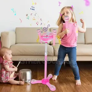 Kids Karaoke Machine With Adjustable 2 Microphones