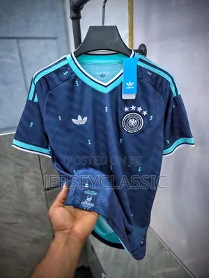 Germany 2026/27 Away Football Jersey – Navy & Turquoise Adidas Design