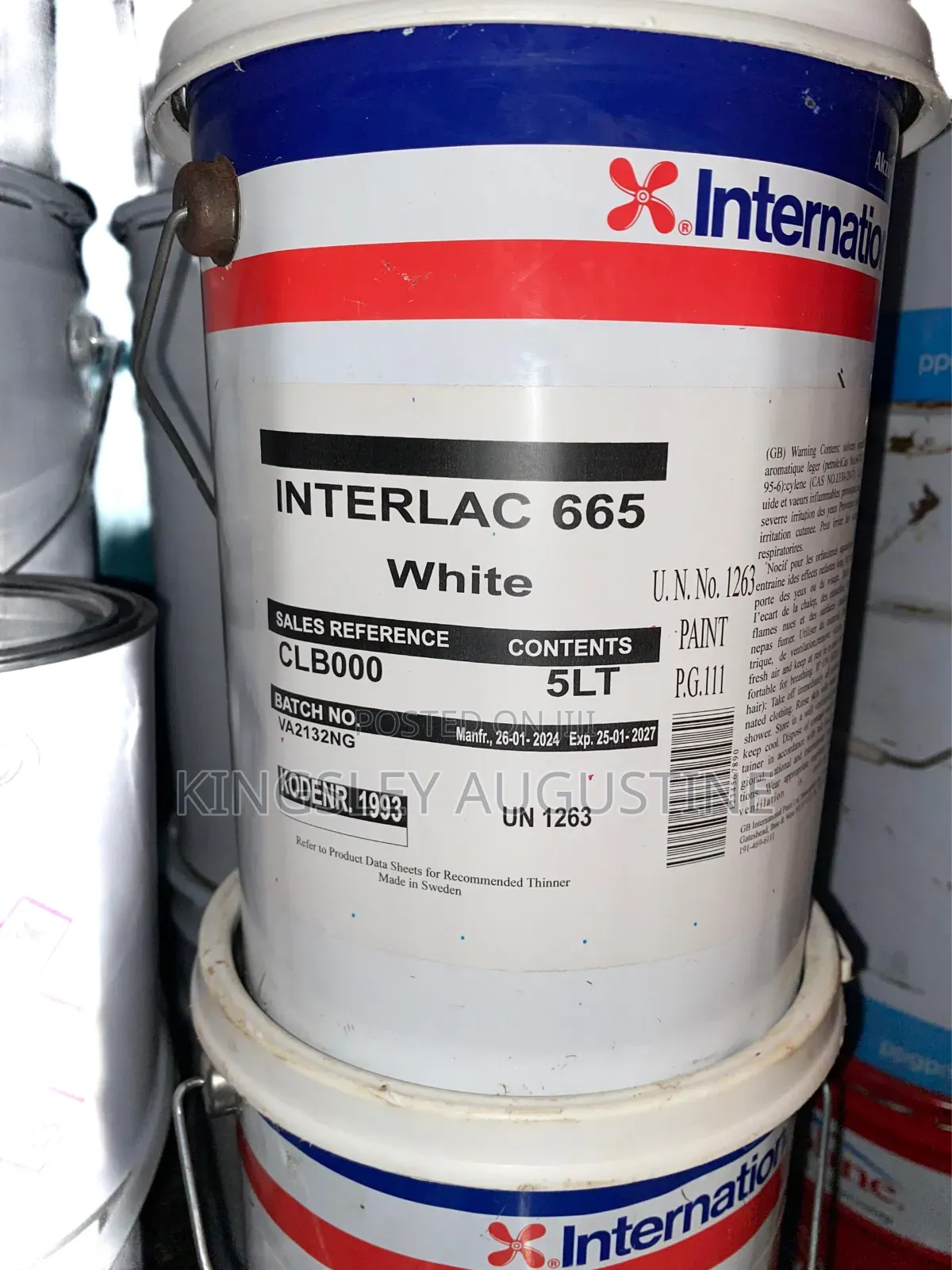 International Interlac 665 White 5L