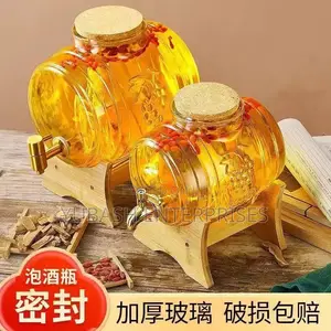 Glass Juice Dispenser With Stand