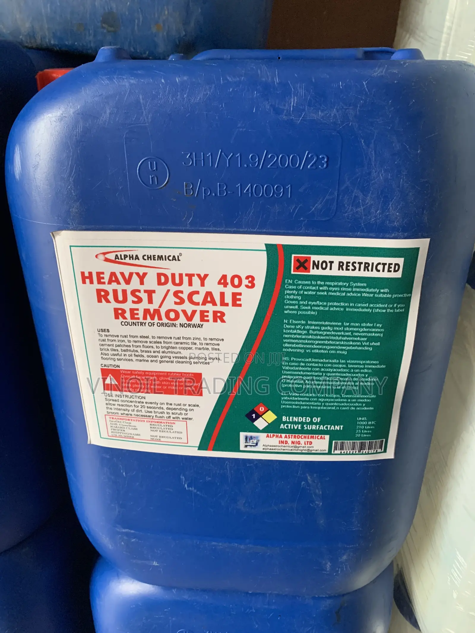Heavy Duty 403 Rust/Scale Remover