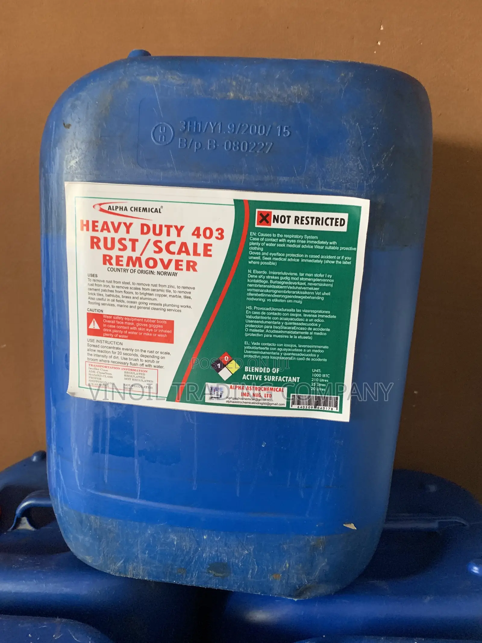 Heavy Duty 403 Rust/Scale Remover