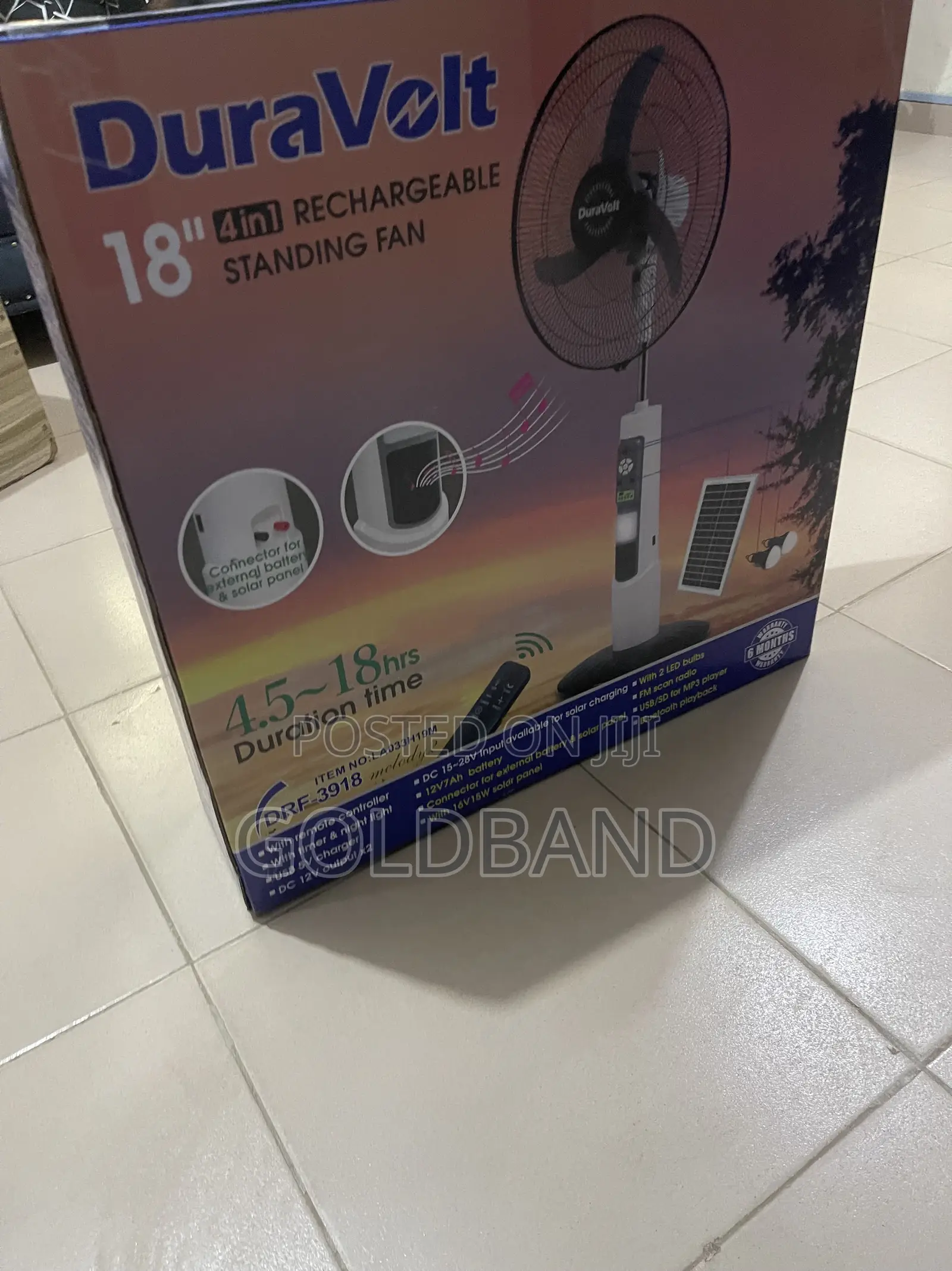 Duravolt 18 Inch Wireless Floor Fan