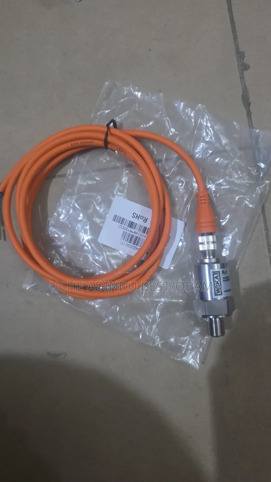 Wika Pressure Transmitter With Cable 1/4 Thread