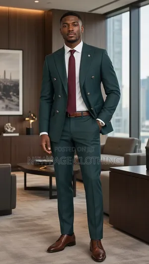 The Green Double-Breasted Suit You Didn’t Know You Needed
