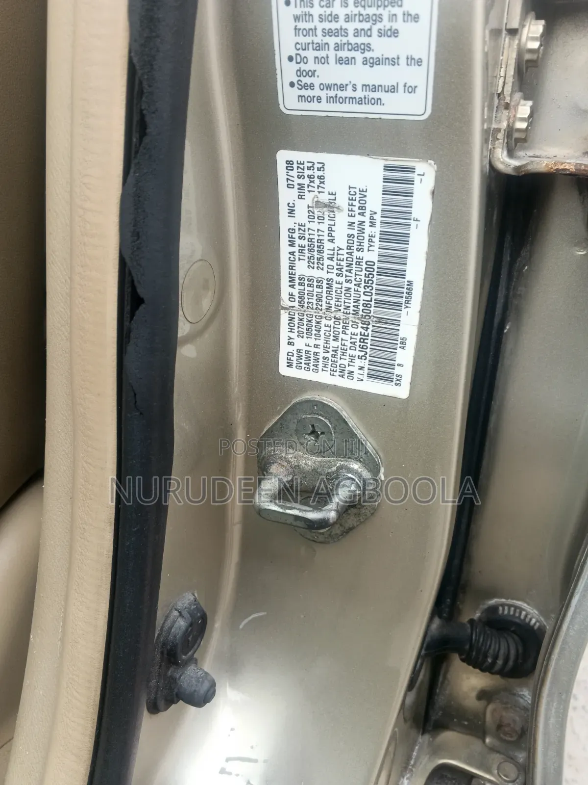 Honda CR-V 2008 Gold
