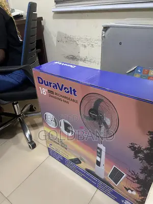 Duravolt 18 Inch Rechargeable Office Fan
