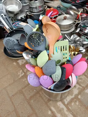 Silicone Kitchen Spoons With Wooden Handles