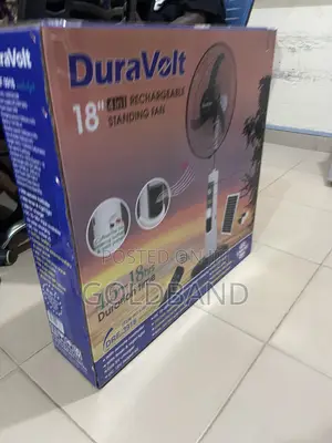 Duravolt 18" Rechargeable Personal Floor Fan