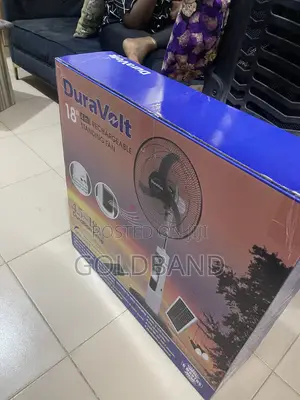 Duravolt 18" Portable Rechargeable Stand Fan