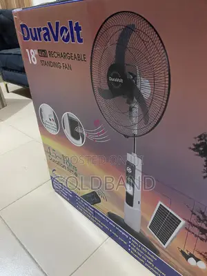 Duravolt 18" Rechargeable Indoor Standing Fan